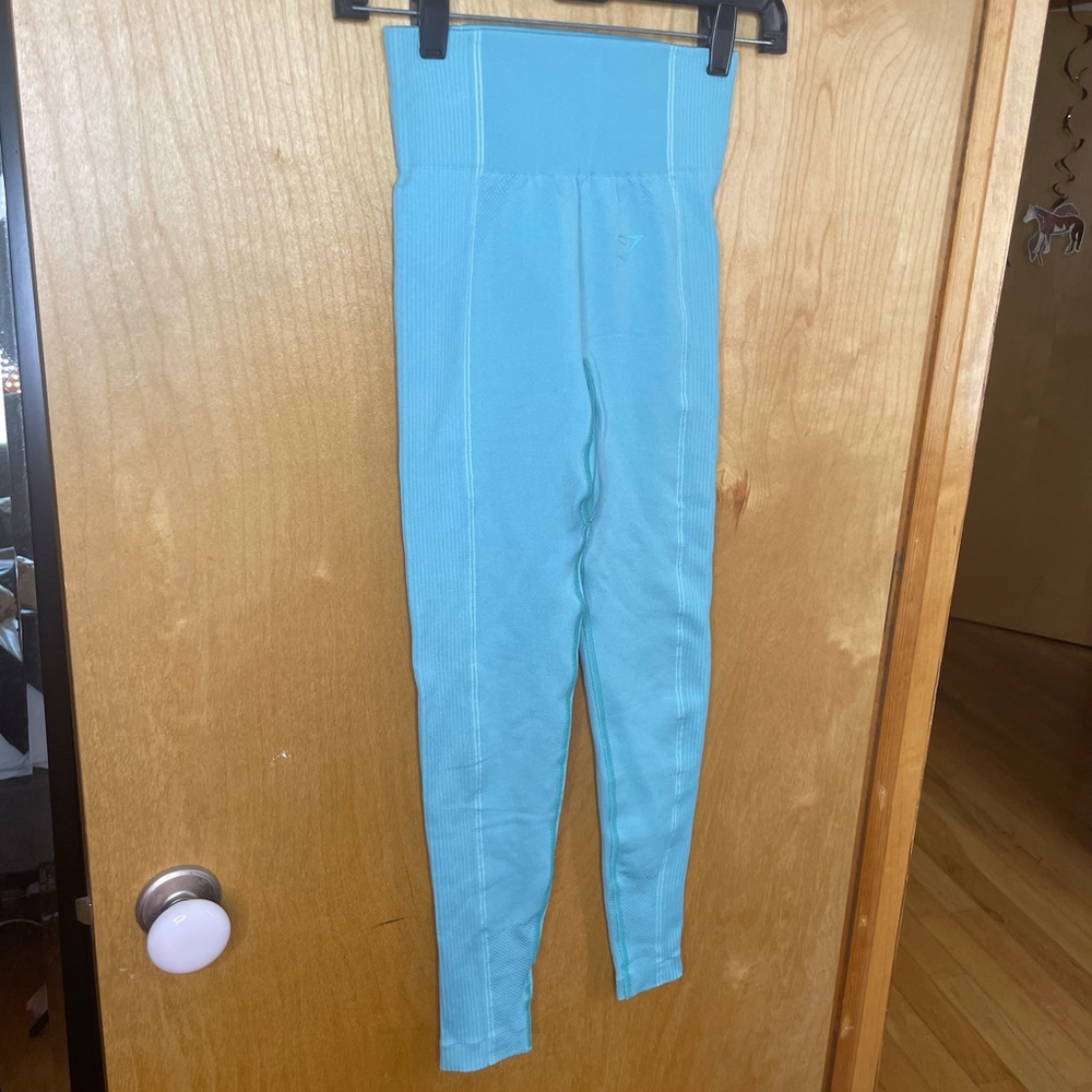 GymShark Blue seamless leggings